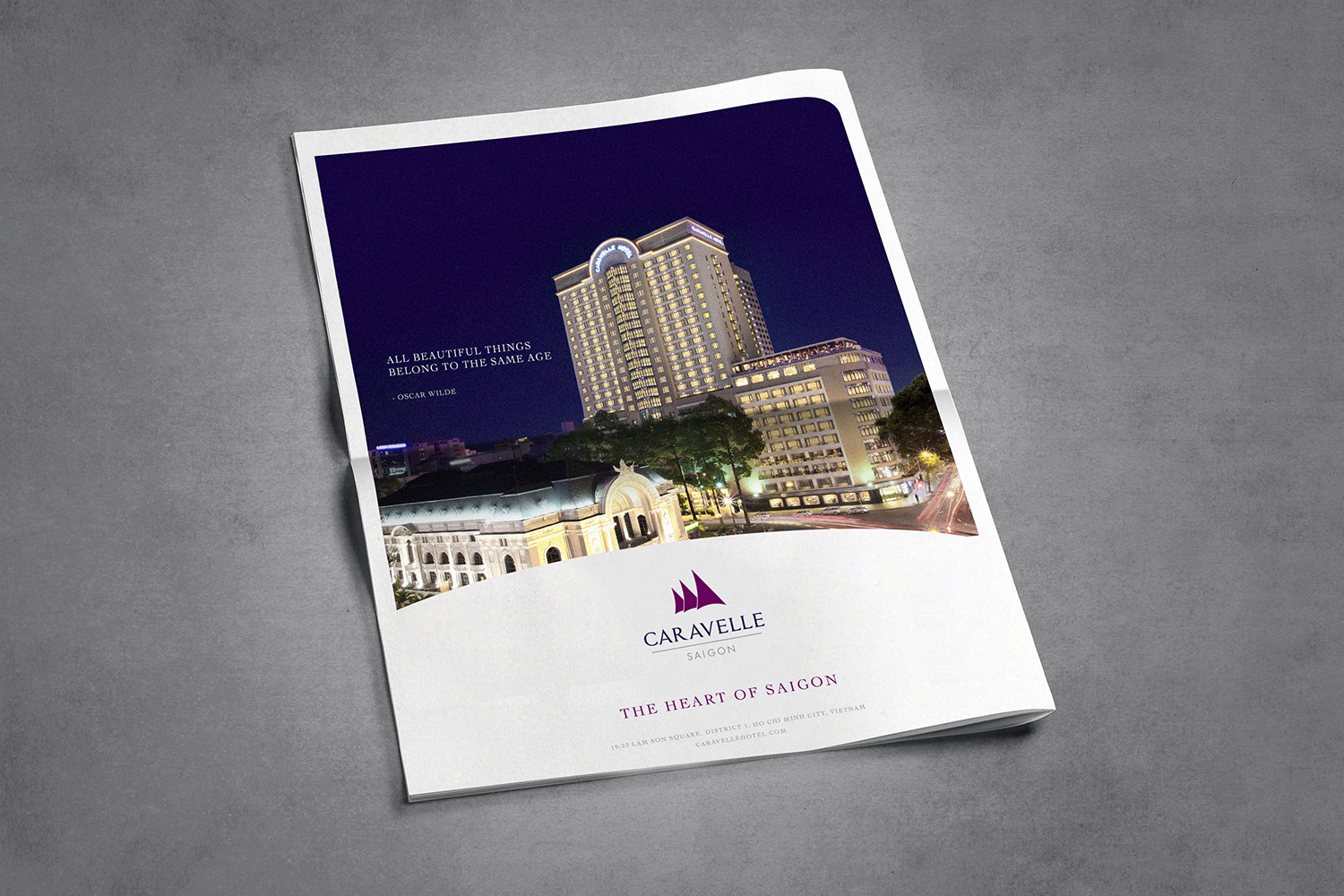 Caravelle Saigon hotel communication design